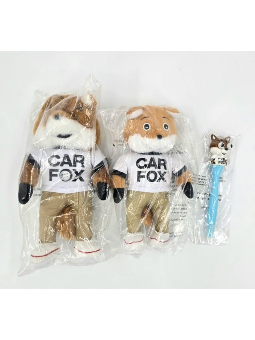 CAR FOX Plush Dolls “Show Me The CarFax" Carfax Mascot Plus Car Fox Pen